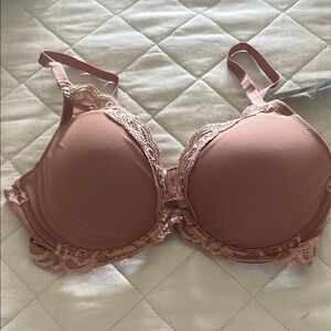 Elegant Lace Trimmed Bra in the color Glow
